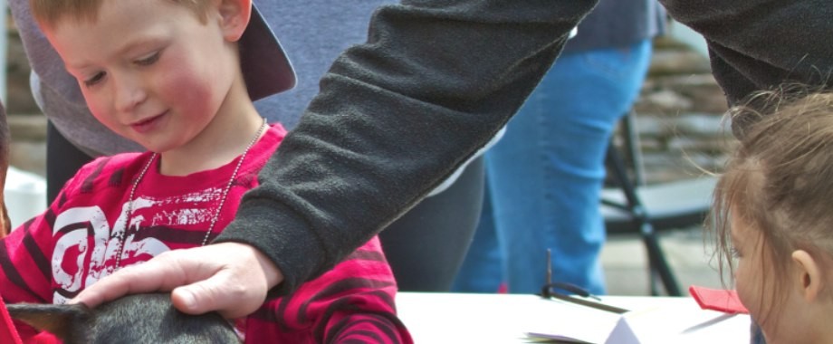 Kids Petting Dog/Home Page